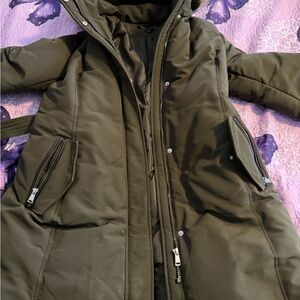 Women’s Olive Green Insulated Winter Coat